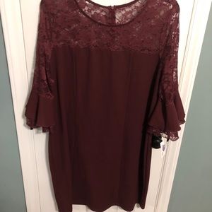 🍂 Autumn Burgundy Dress